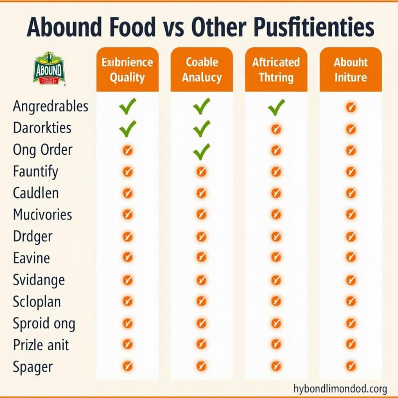 Abound Dog Food Comparison with Other Brands