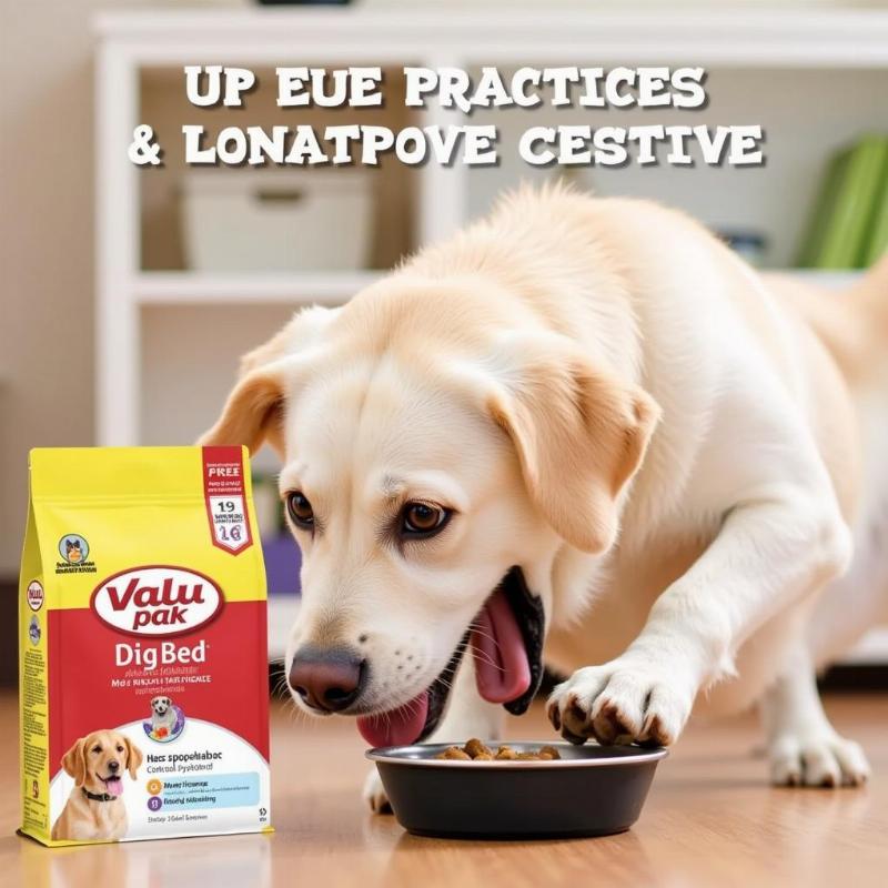 Active Dog Eating Valu Pak Free