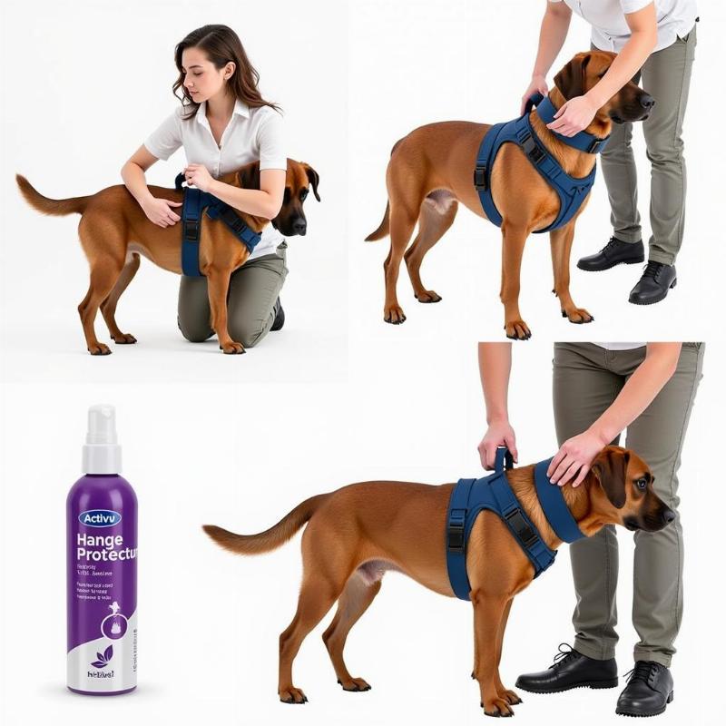 Applying the Activyl Protector Band to a Dog