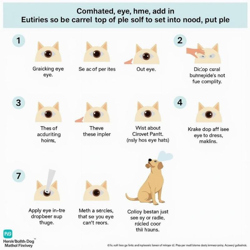 Administering NAC Eye Drops to a Dog