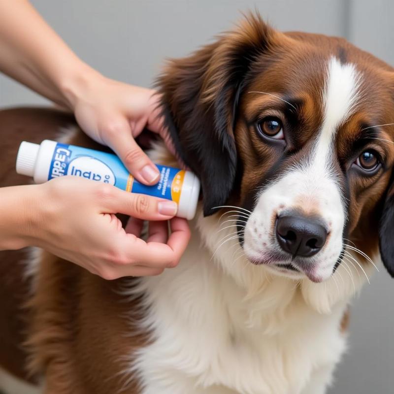 Applying Advantix to a Dog