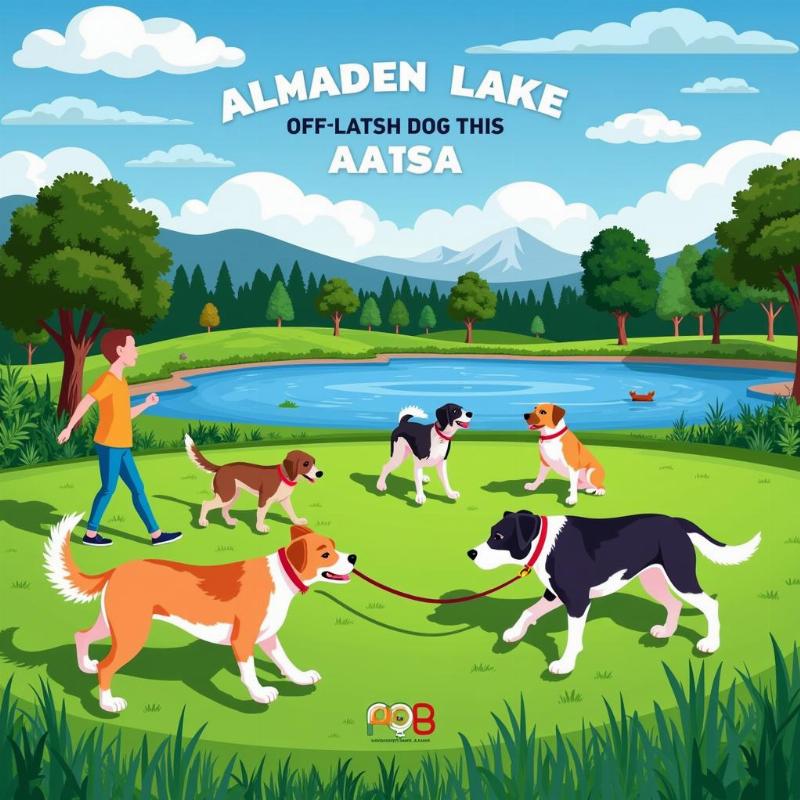 Dog-friendly Almaden Lake Park in San Jose