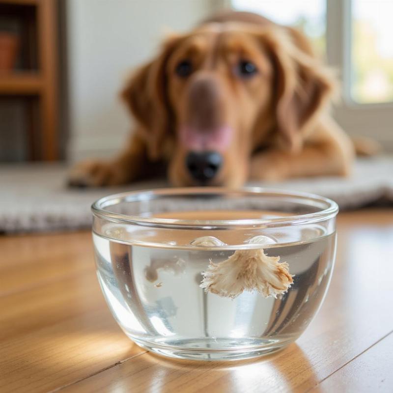 American Made Glass Dog Bowls