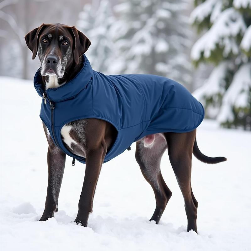 Winter jacket for Great Dane dog