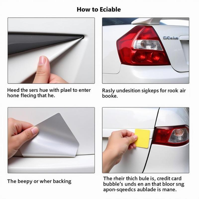 Applying a Car Sticker