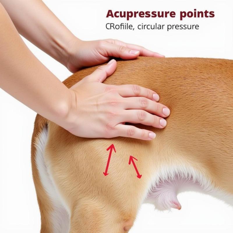 Applying Acupressure to a Dog: Gentle Pressure Technique