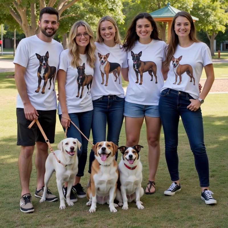 Australian Cattle Dog Owners Wearing Tee Shirts