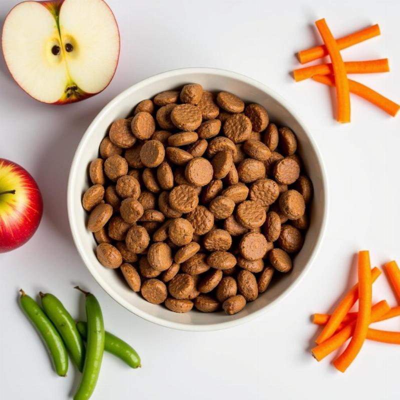 Balanced Dog Food and Fresh Ingredients