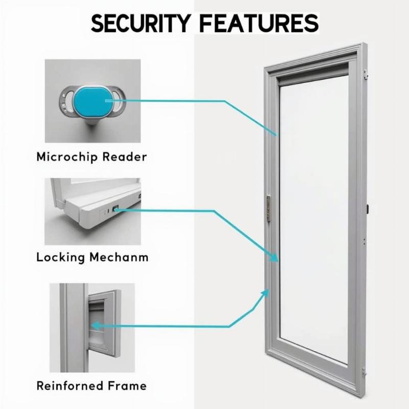 Security features of a dog door