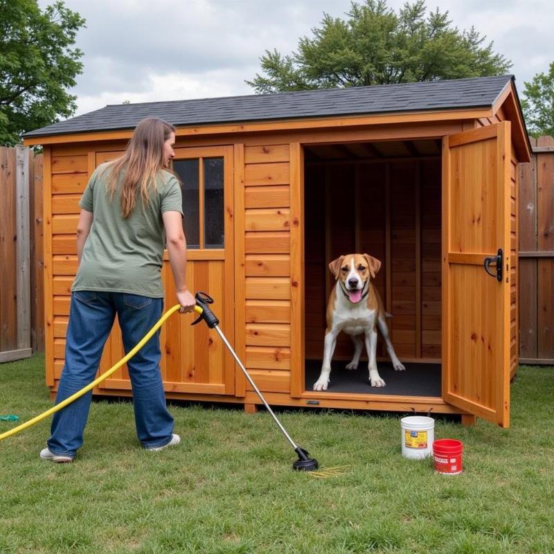 Maintaining a large dog kennel