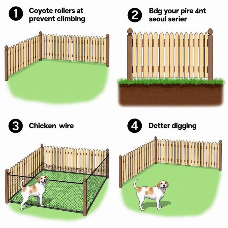 Securing Your Dog with 8ft Pickets