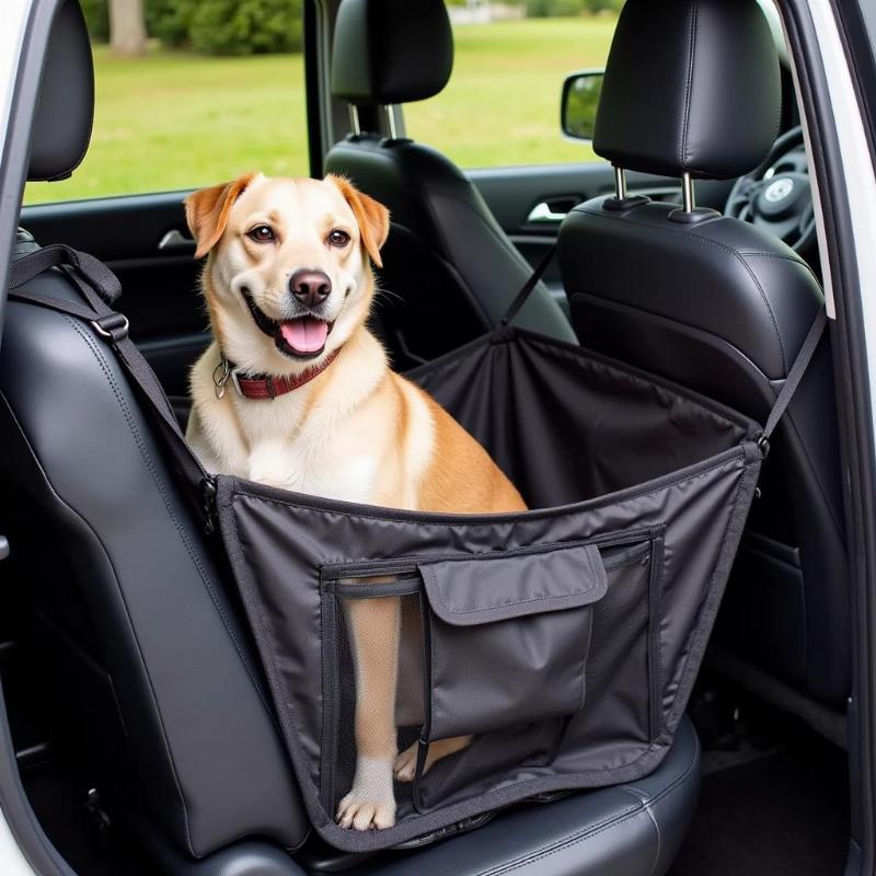 Protecting car carpet from dog hair