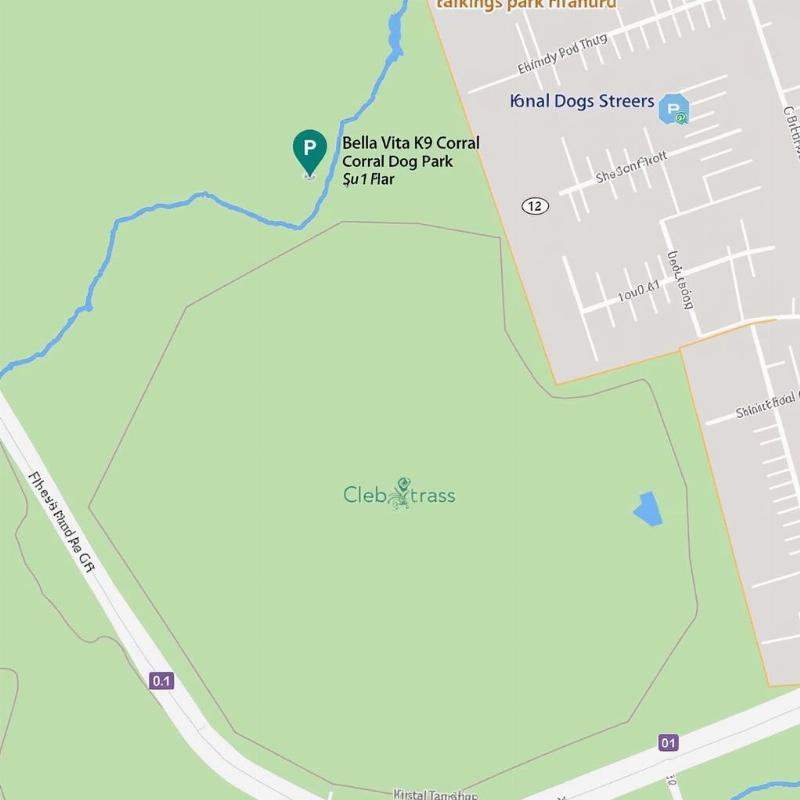 Bella Vista K9 Corral Dog Park Location Map