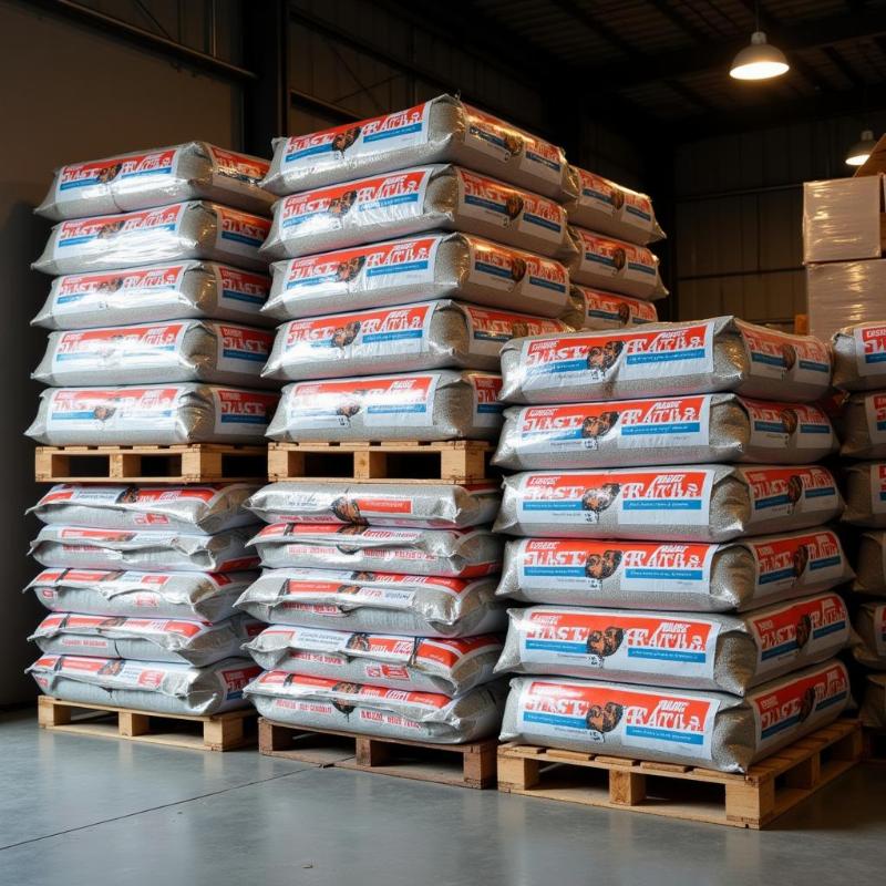 Bulk Dog Food Pallet Storage