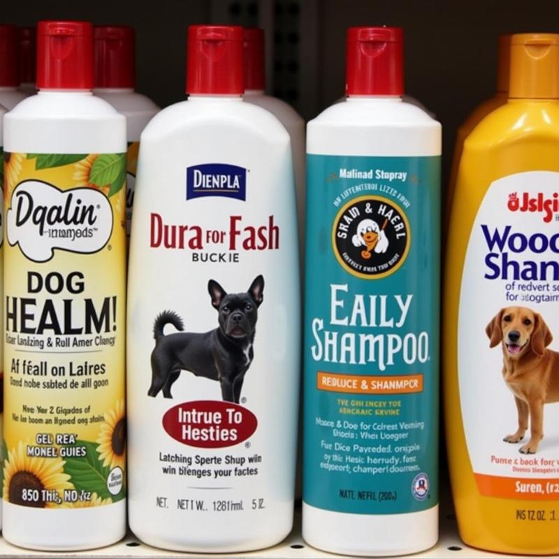 Different types of dog shampoos for reducing shedding