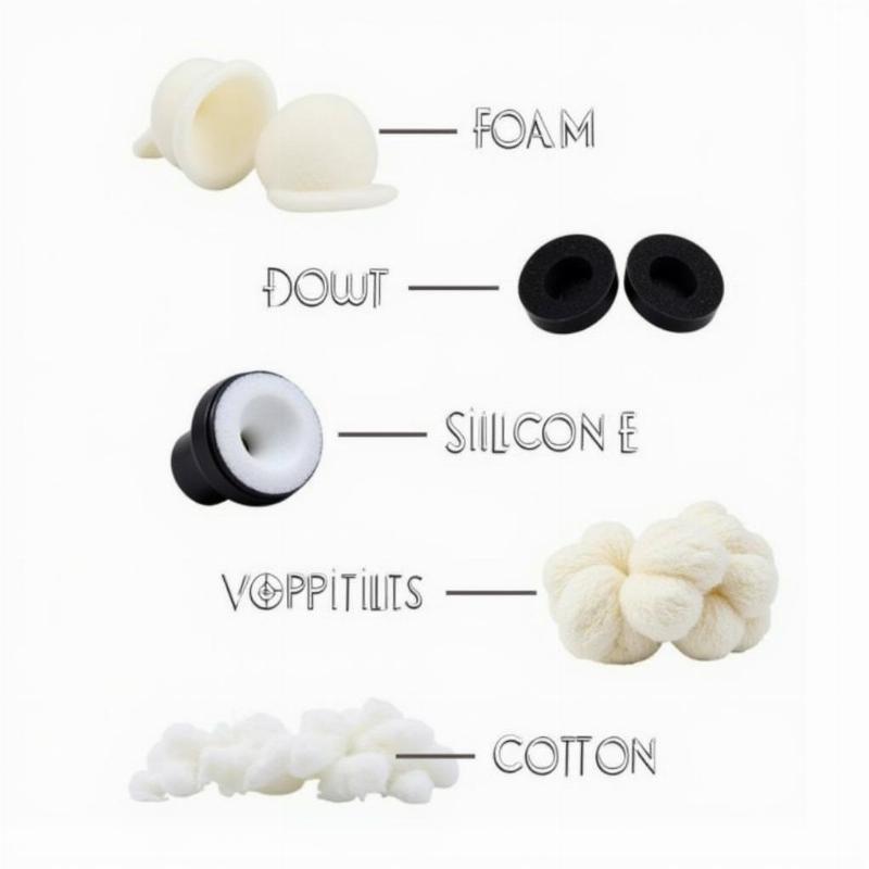 Different types of dog ear plugs