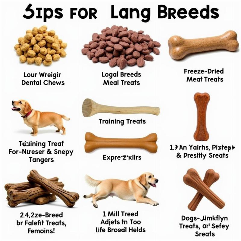 Various Dog Treats for Large Breeds