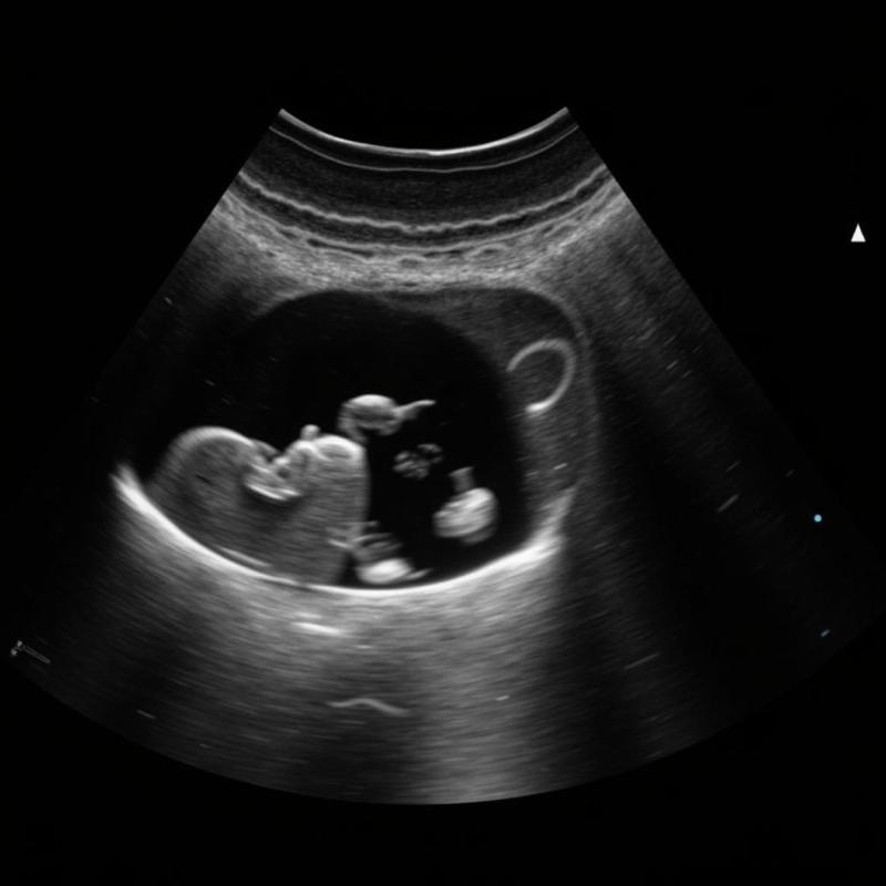 Canine Pregnancy Ultrasound at 25 Days