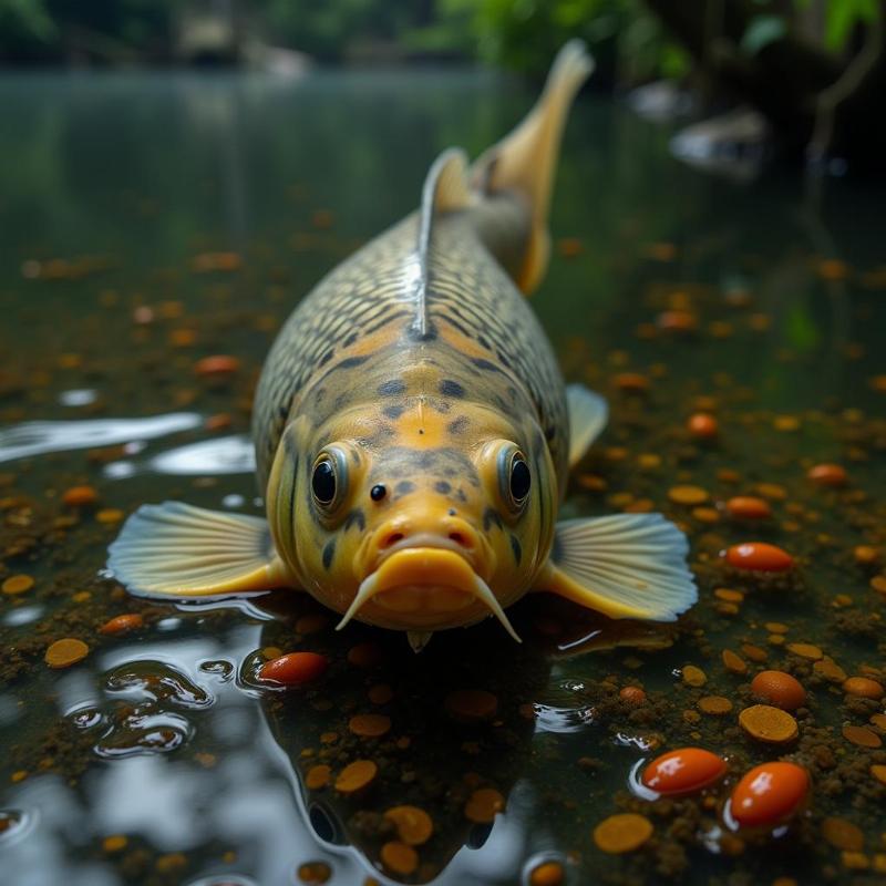 Carp Eating Insects