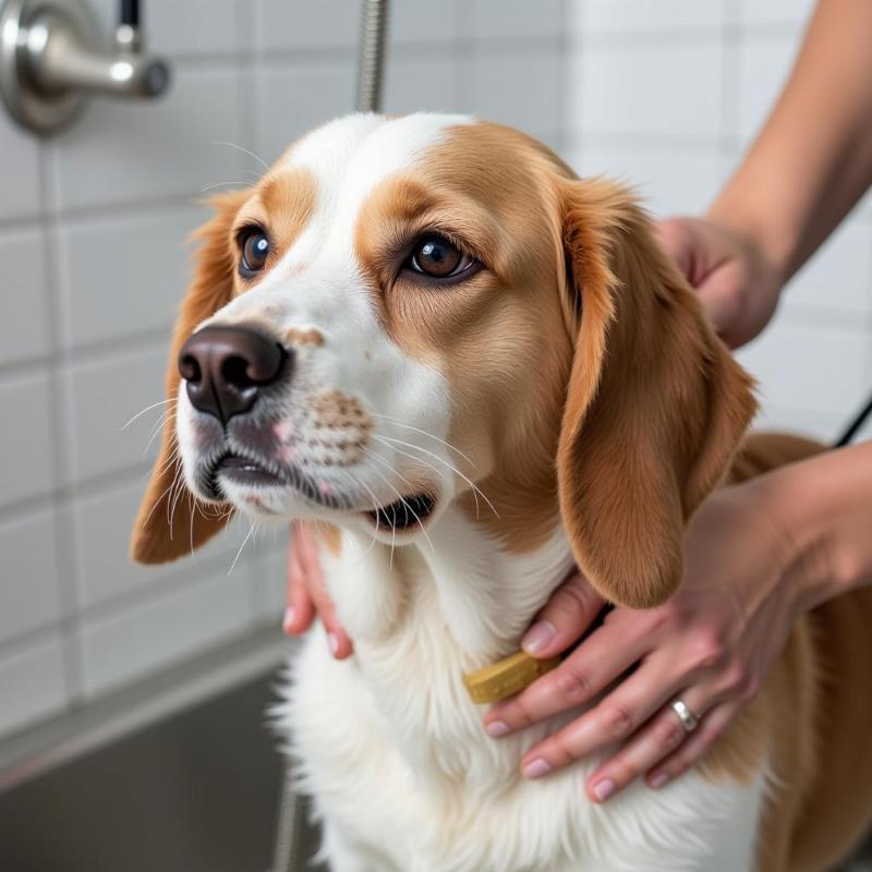 Dog grooming for a fresh scent