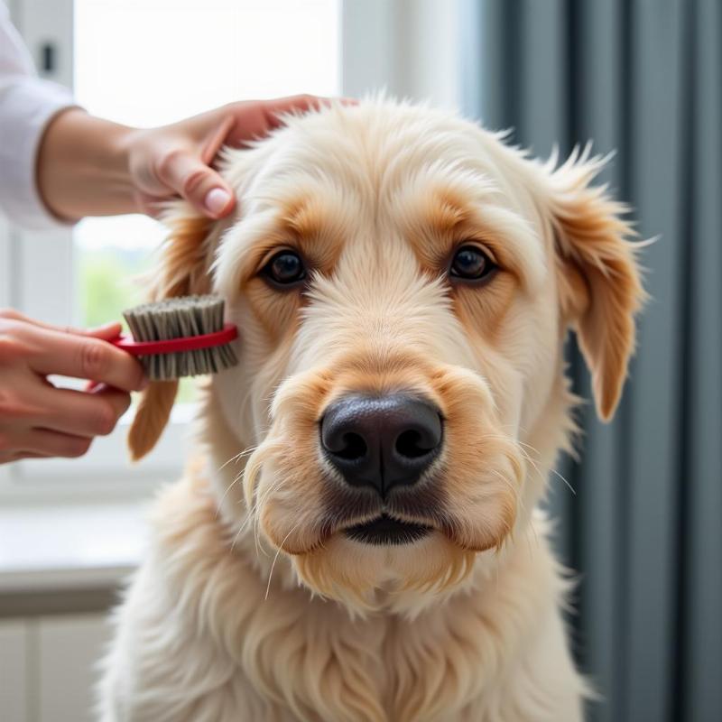 Dog coat and skin care