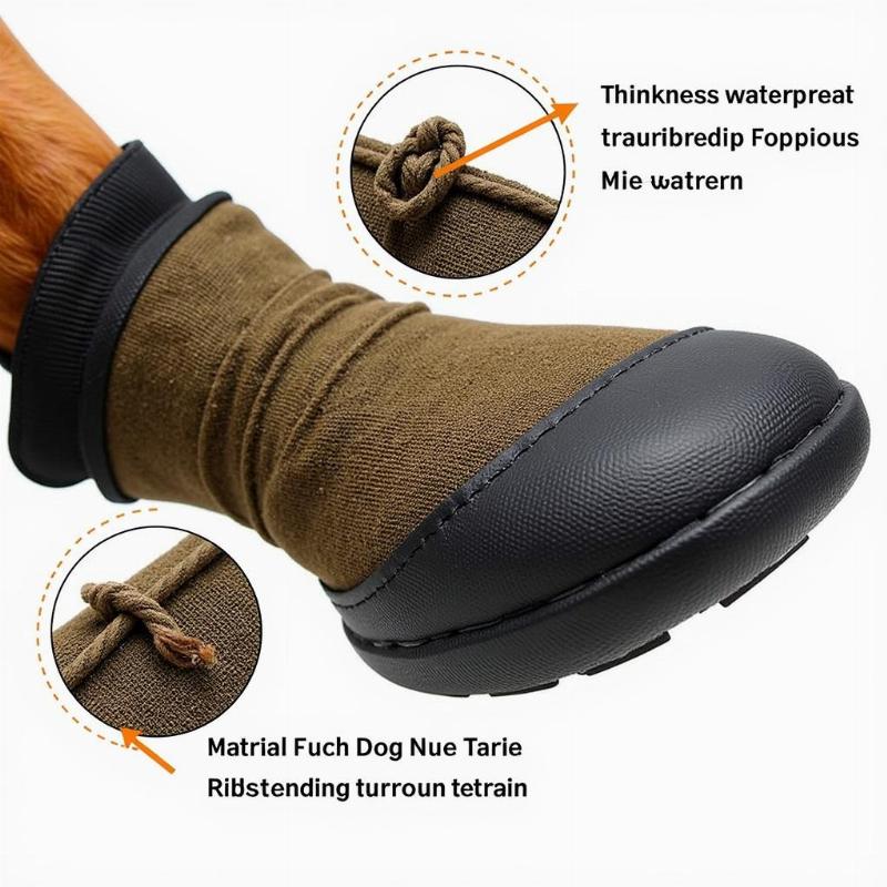 Durable material of dog boots