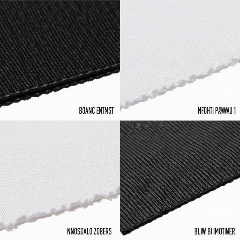 Black and white collar materials for dogs