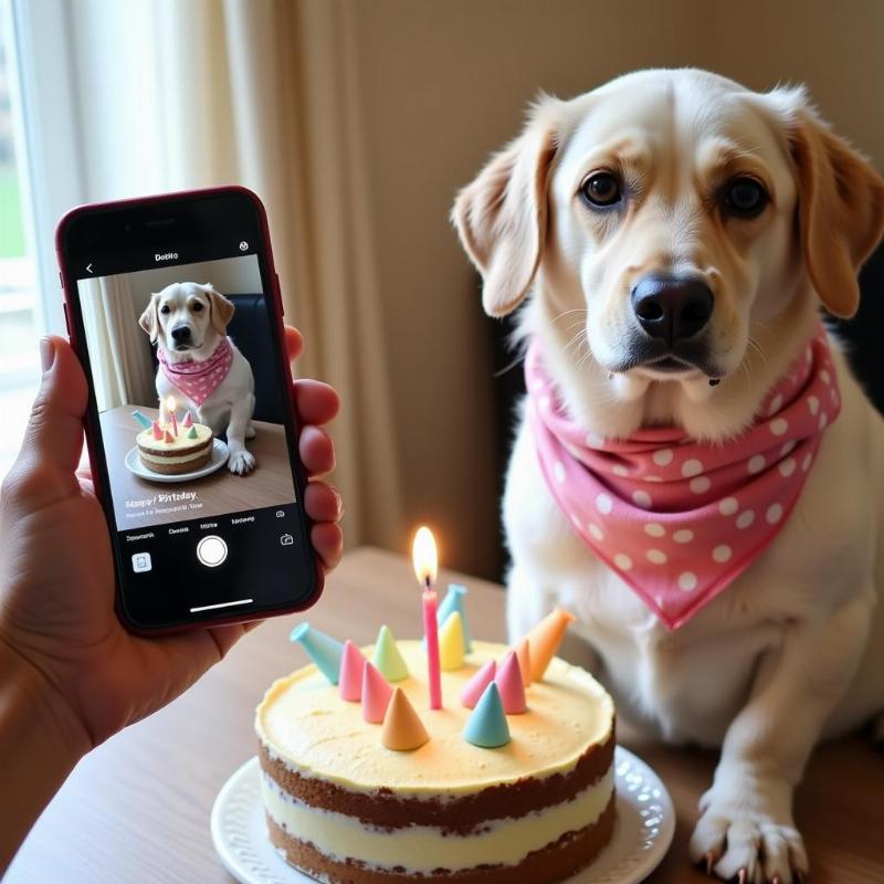 Sharing birthday wishes for your dog on social media