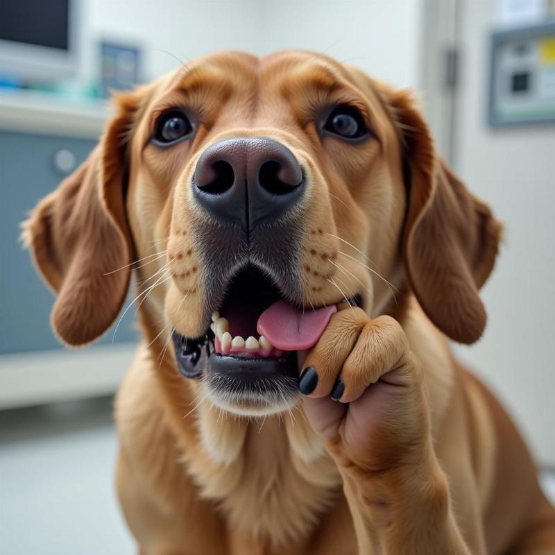 Dog Experiencing Mouth Pain