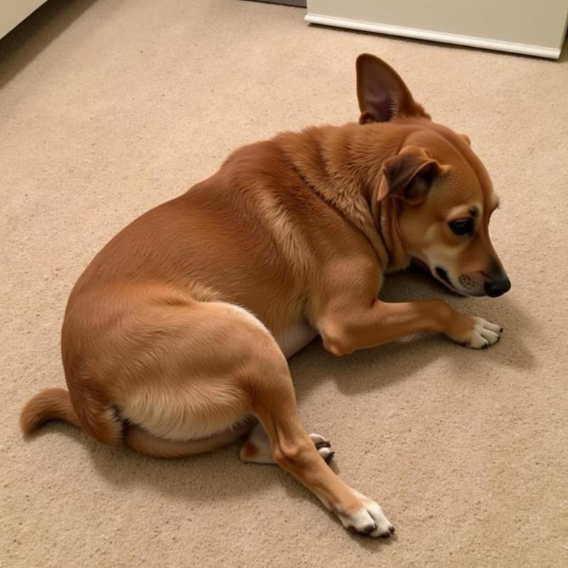 Dog Rubbing on Carpet After Bath