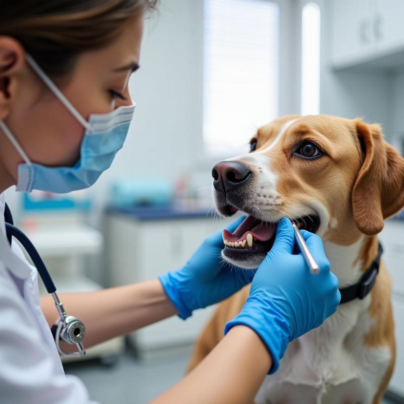 Picky Dog Vet Checkup