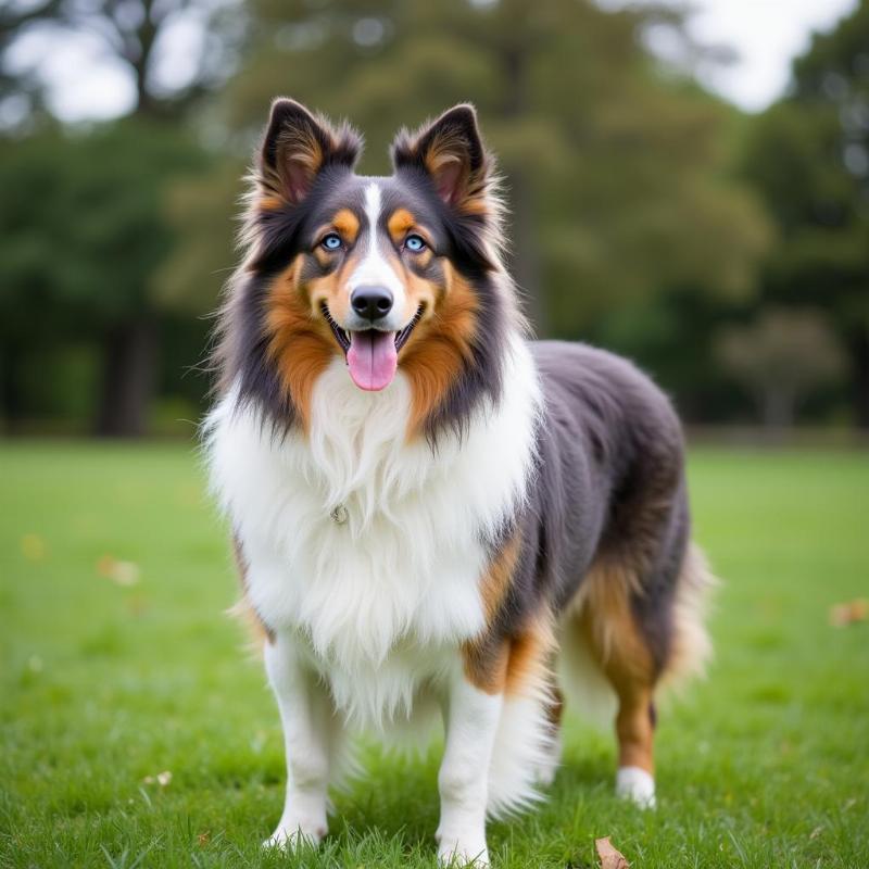 Shetland Sheepdog with Blue Eyes