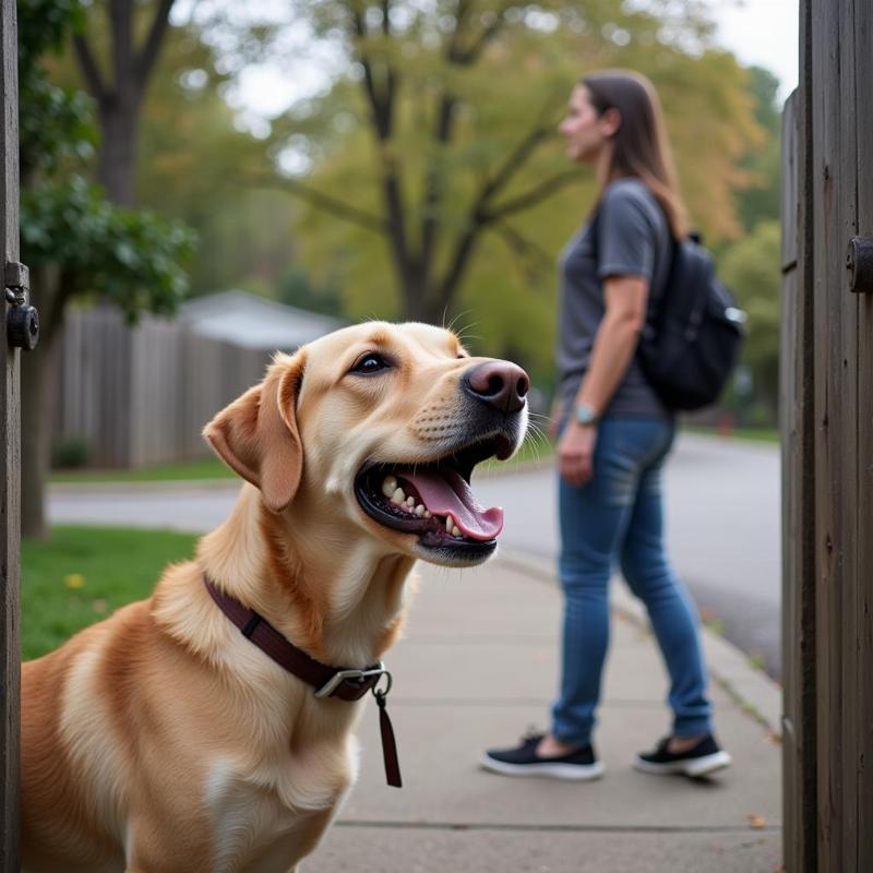 Dog Barking at Strangers