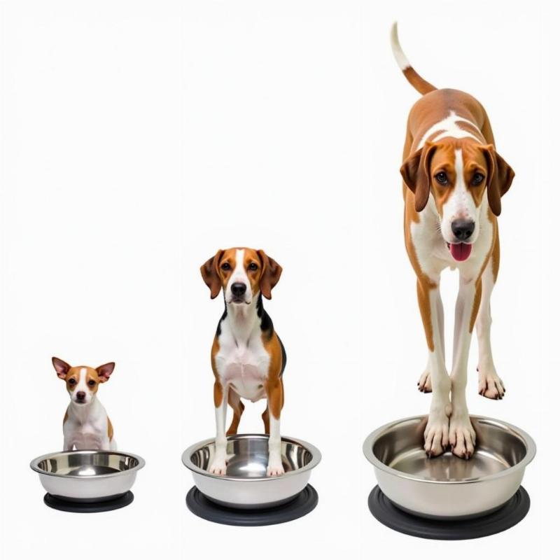 Choosing the right size dog bowl