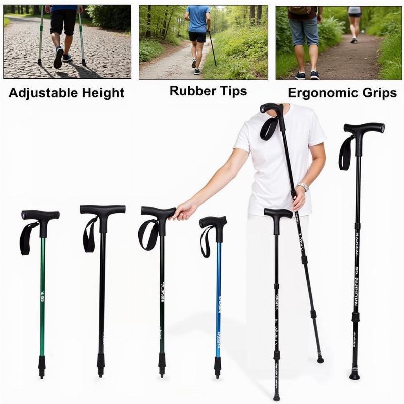 Choosing a walking stick for dog walking