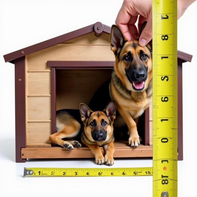 Choosing the right size dog house for a German Shepherd