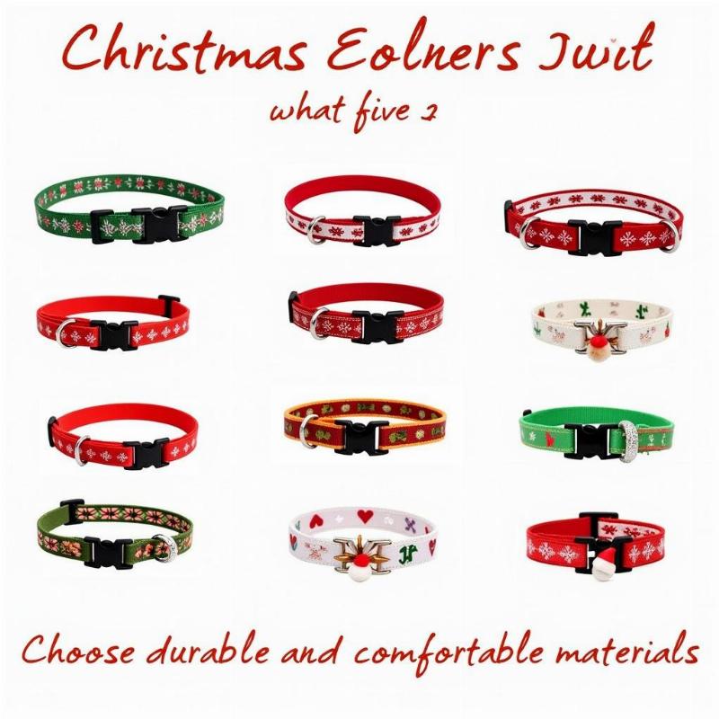 Christmas collar styles for small dogs