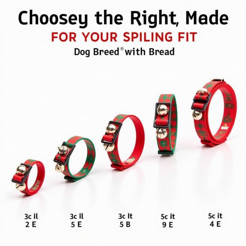 Christmas Jingle Bell Dog Collars in Various Sizes