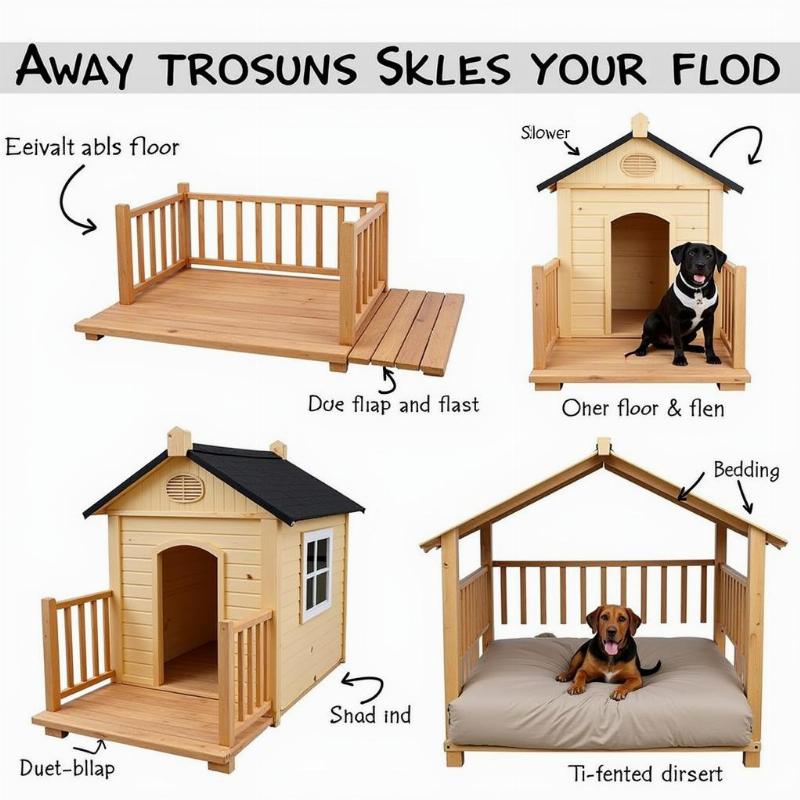 Custom dog house features