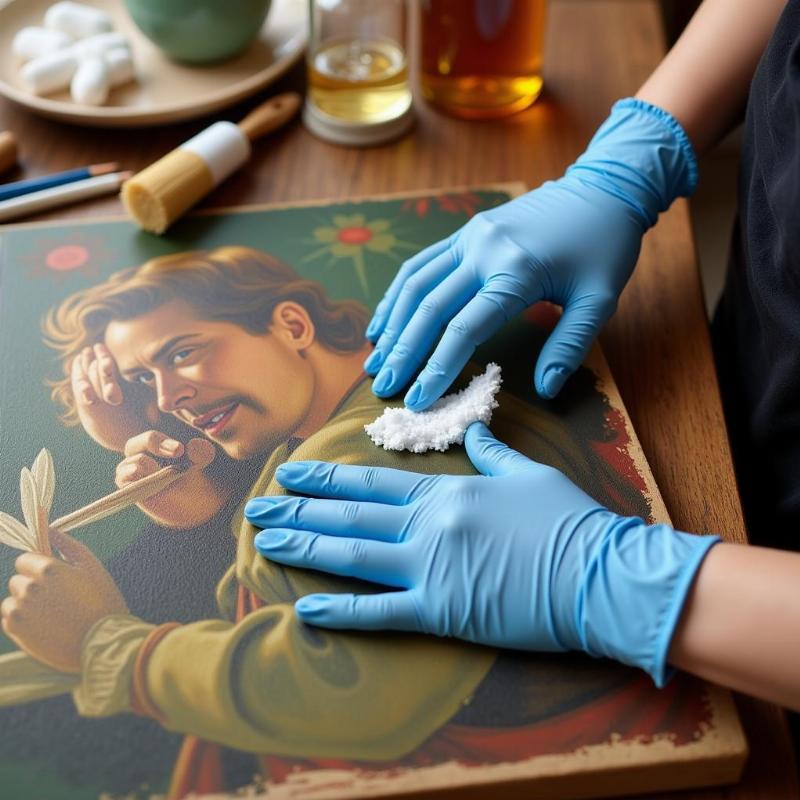 Cleaning and Preserving Oil Paintings of Dogs