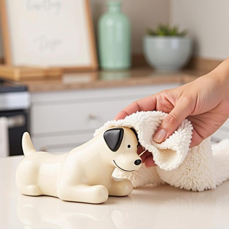 Cleaning Dog Salt and Pepper Shakers