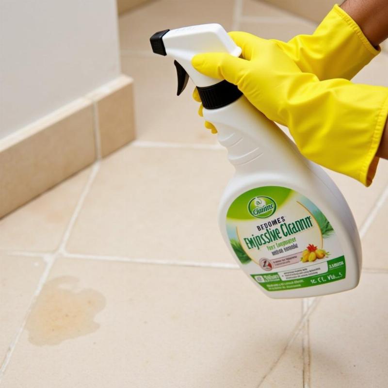 Cleaning dog urine from tile