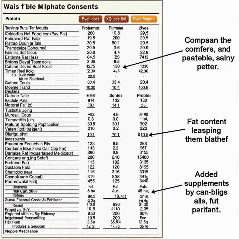 Comparing Nutritional Labels of Air Dried Dog Food