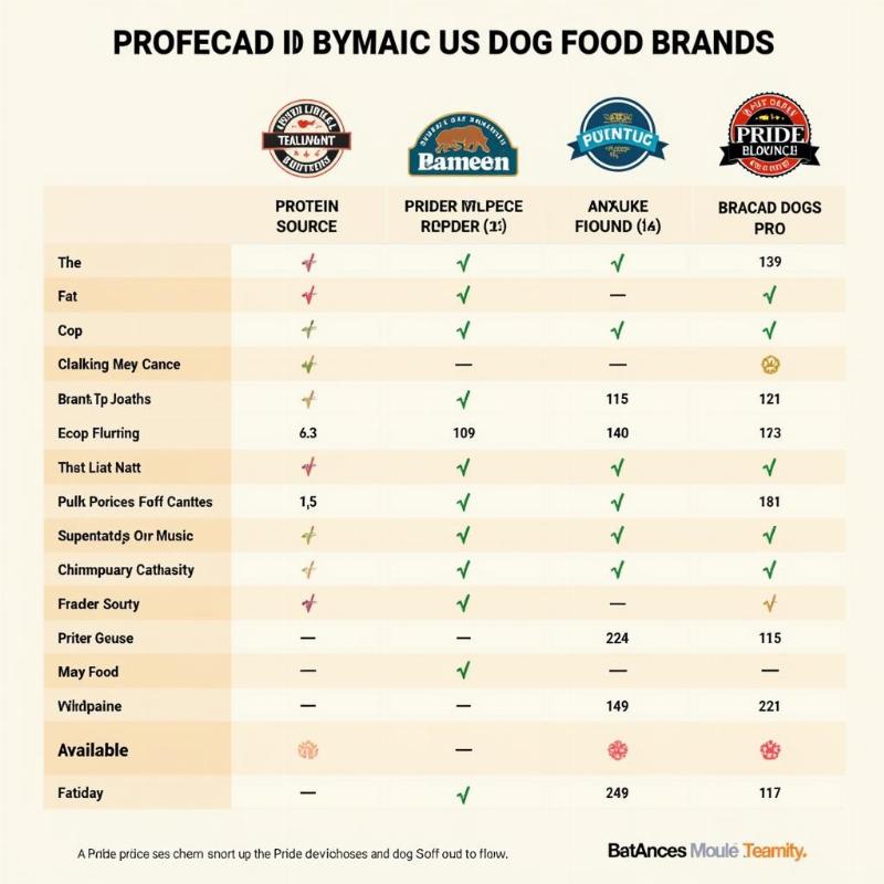 Comparing Dog Food Brands