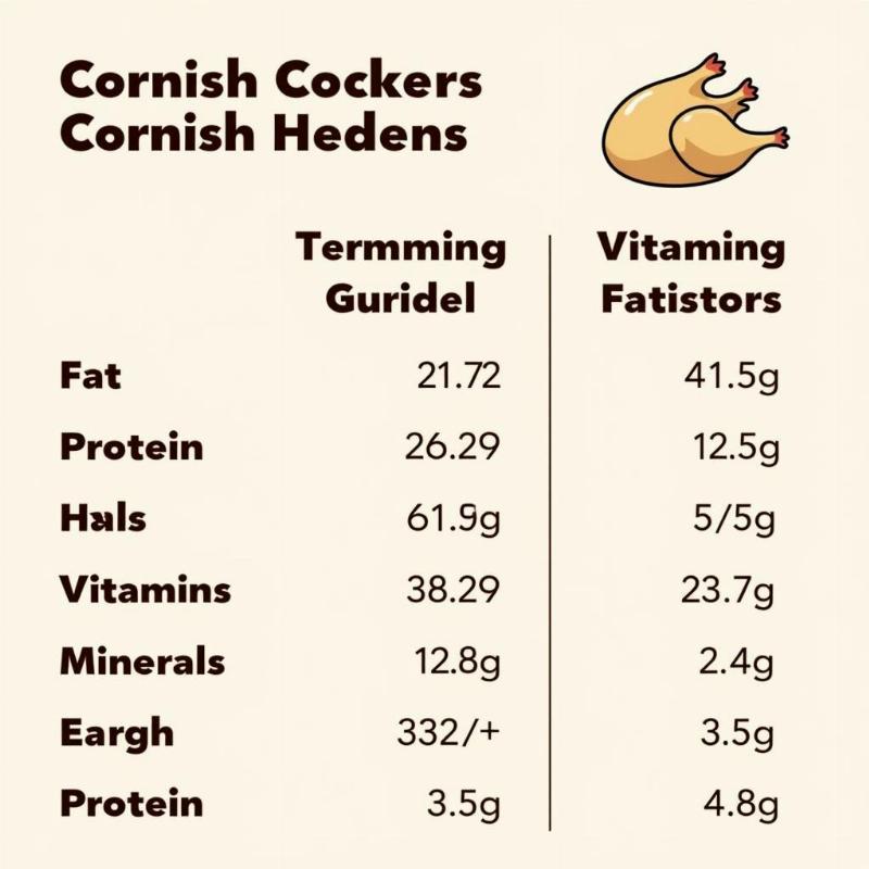 Cornish Hen Nutritional Information