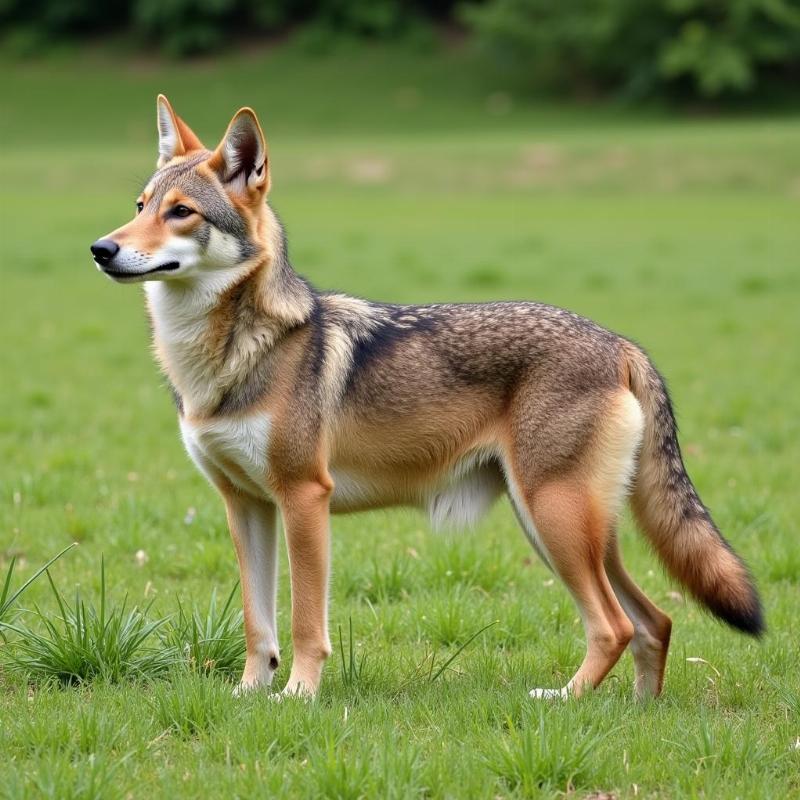 Coyote Standing Profile