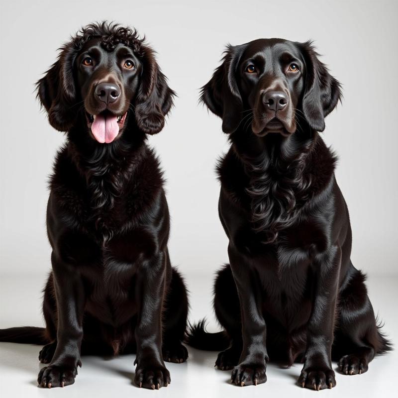 Curly-Coated and Flat-Coated Retrievers