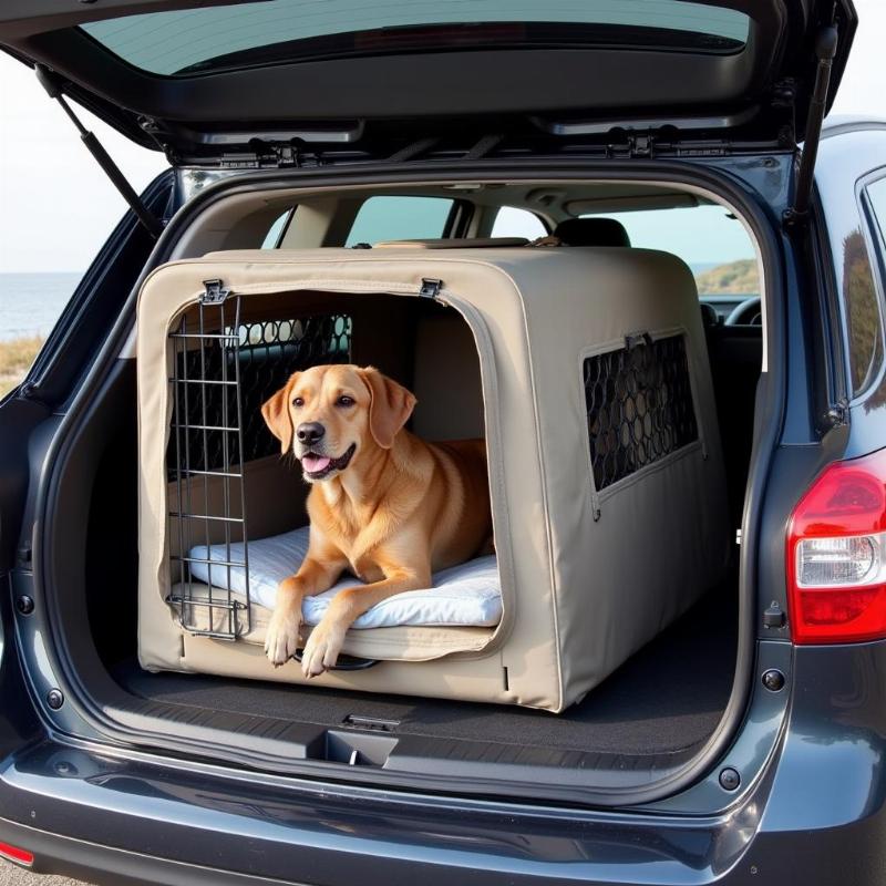 Custom Dog Crate for Car Trunk