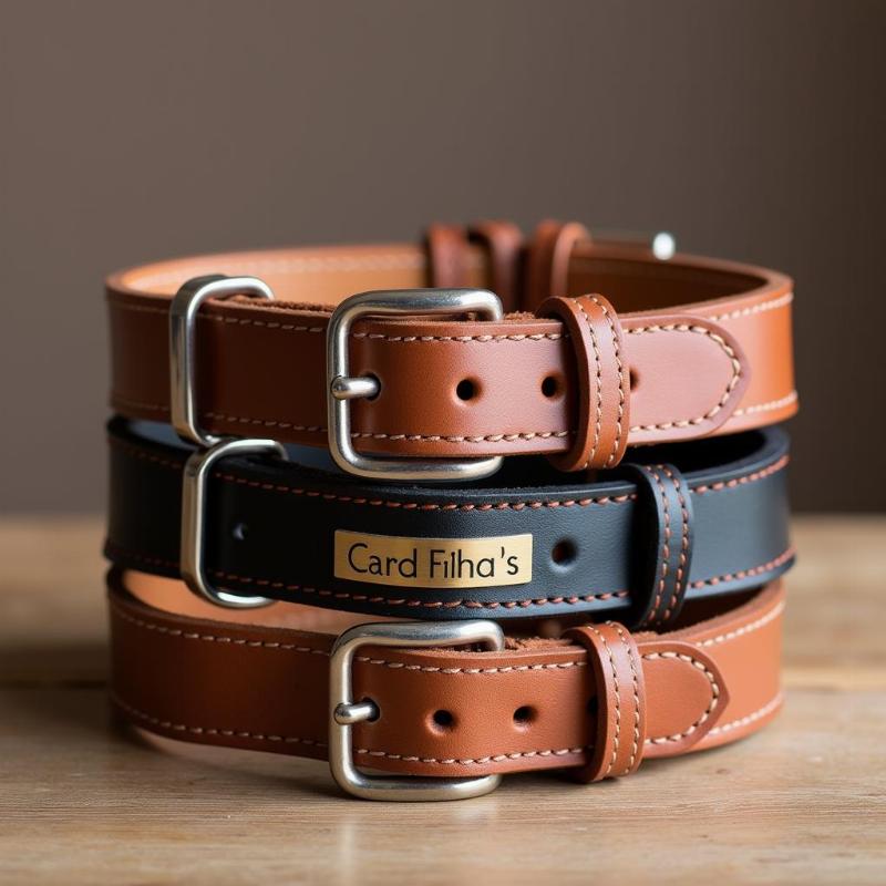 Custom Leather Collars for Small Dogs