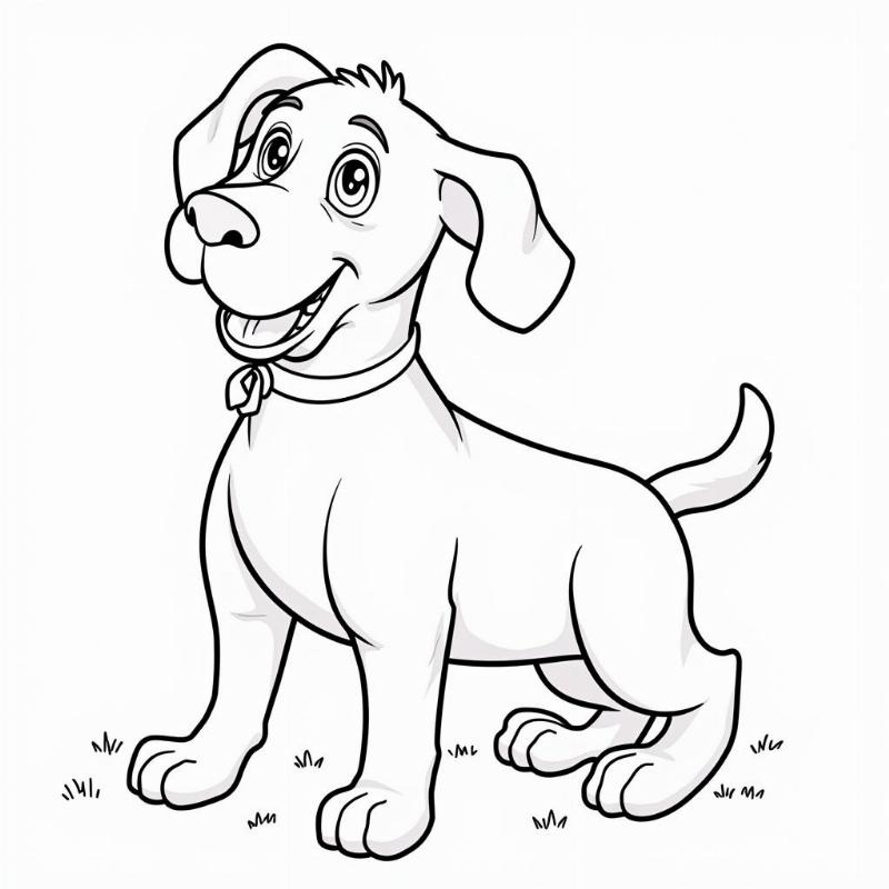 D for Dog Coloring Page: A Fun and Educational Activity for Kids